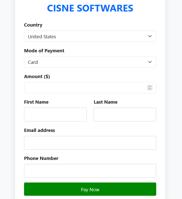CHISNE PAYMENTS