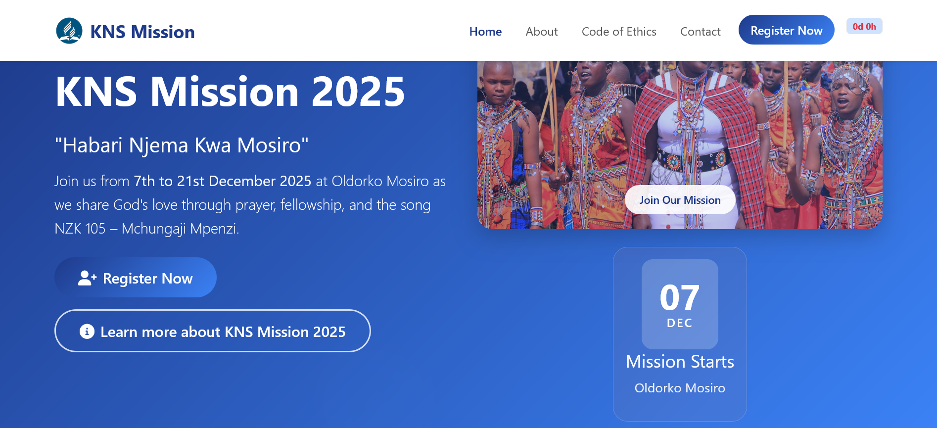 KAJIADO NORTH STATION MISSION